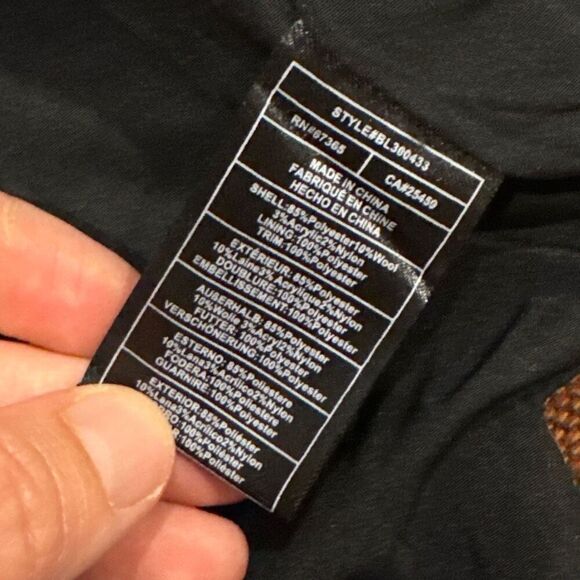 Steve Madden bb Dakota Cabin Fever Coat in Black Size large - Picture 4 of 6